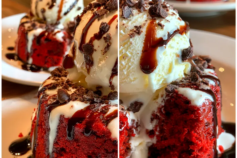 Fresh ingredients for Red Velvet Lava Cake