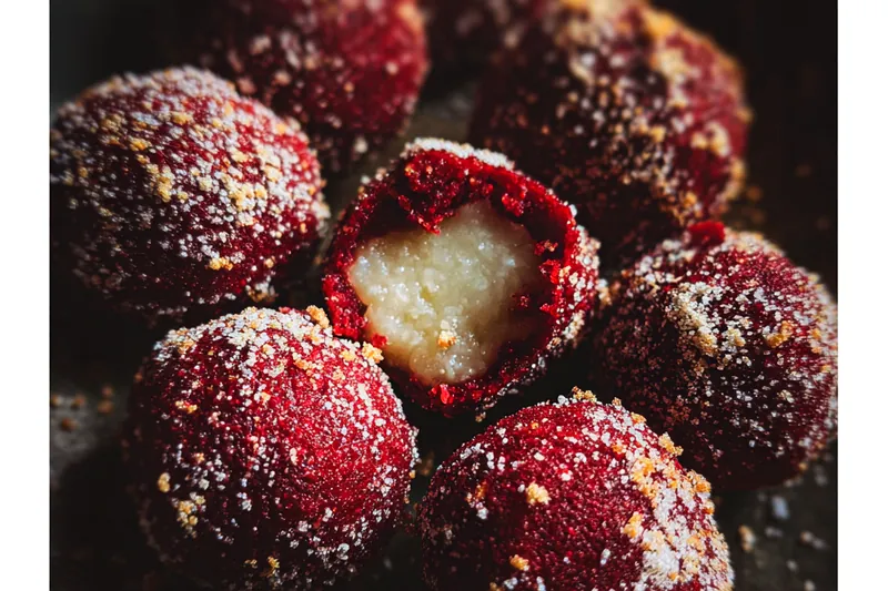 Fresh ingredients for Red Velvet Snowballs