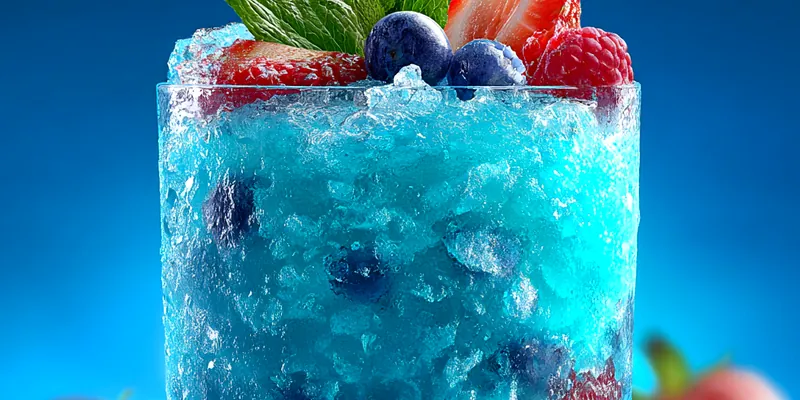 Refreshing Berry Mint Slush