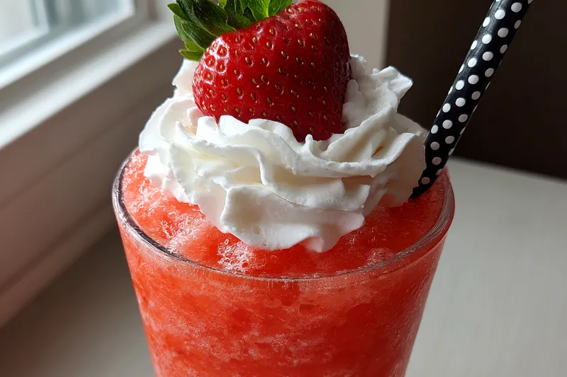 Cooking process for Refreshing Strawberry Cream Soda
