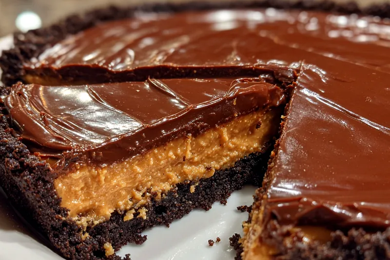 Cooking process for Rich Chocolate Peanut Pie