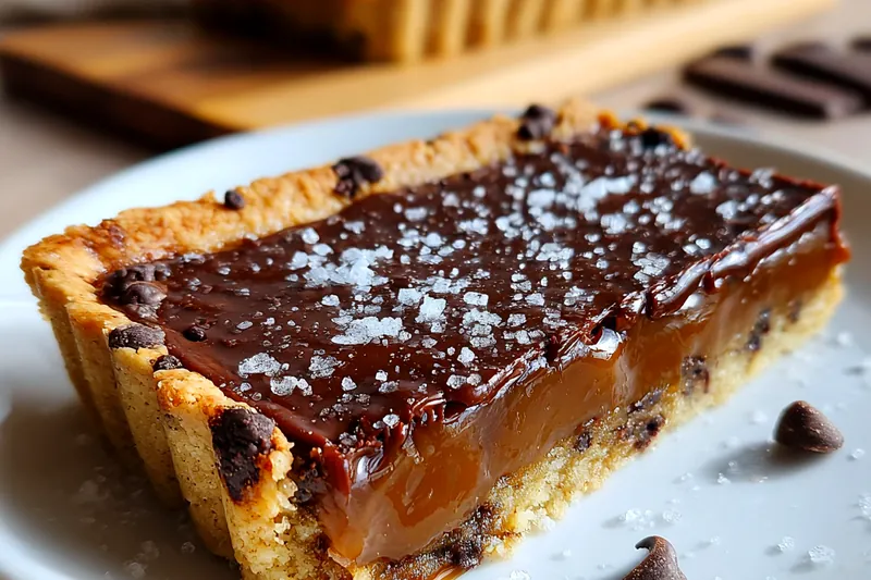 Cooking process for Salted Caramel Chocolate Tart