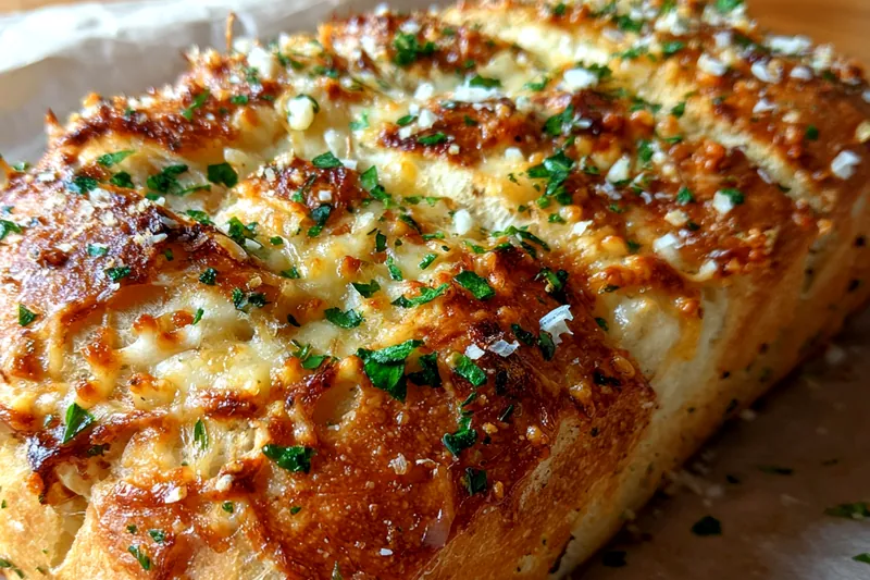 Cooking process for Savory Garlic Parmesan Bread