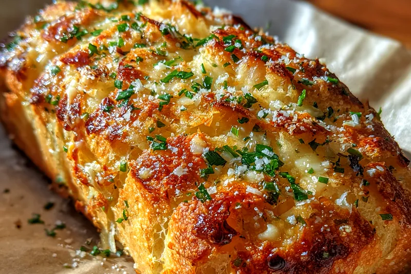 Fresh ingredients for Savory Garlic Parmesan Bread