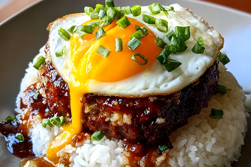 Fresh ingredients for Savory Gravy Rice Delight