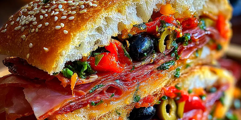 Savory Italian Sub Sandwich