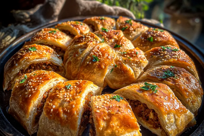 Fresh ingredients for Savory Spiral Pastry