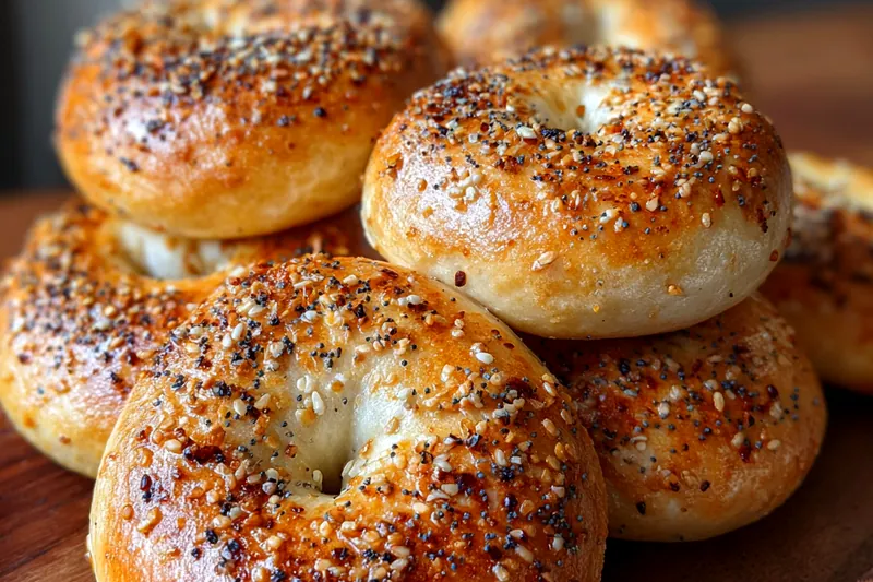 Fresh ingredients for Seeded Bagel Perfection