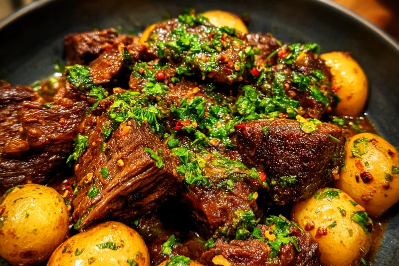 Fresh ingredients for Slow Cooked Garlic Butter Beef