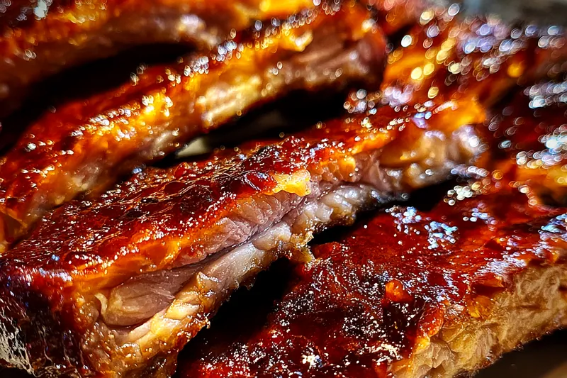 Cooking process for Smoky Barbecue Beef Ribs