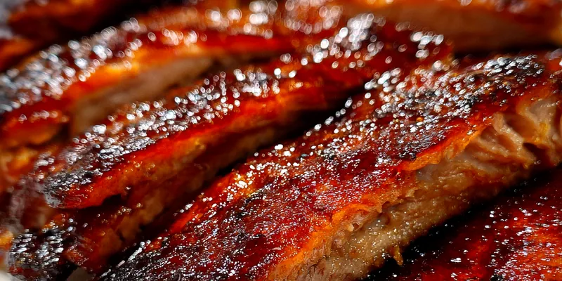 Delicious Smoky Barbecue Beef Ribs served on a plate