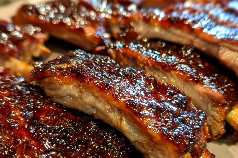 Fresh ingredients for Smoky Barbecue Beef Ribs