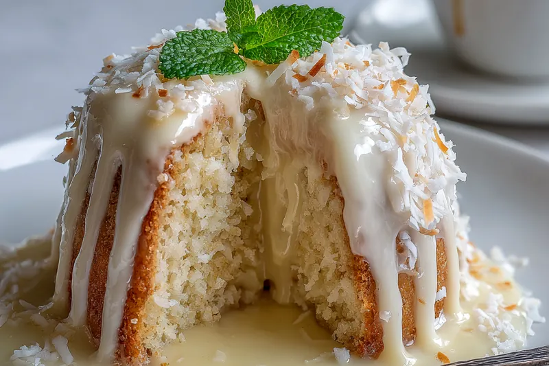 Ingredients for Snowball Cake displayed on a kitchen counter.