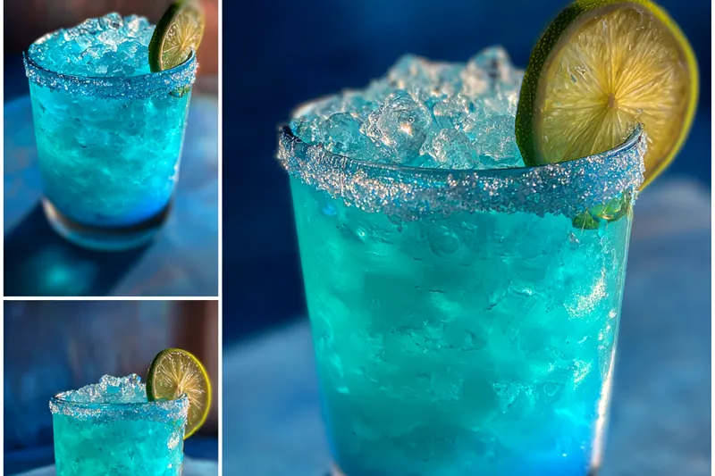 Cooking process for Sparkling Blue Margarita