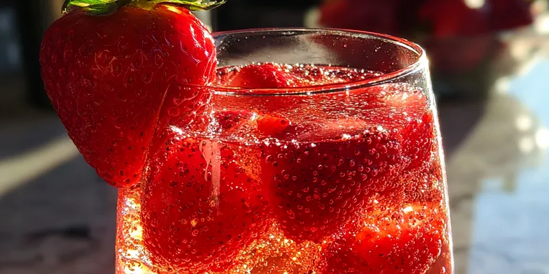 Sparkling Strawberry Beverage