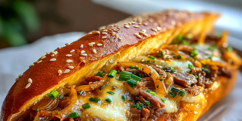 Delicious Spicy Bulgogi Cheesesteak served on a plate