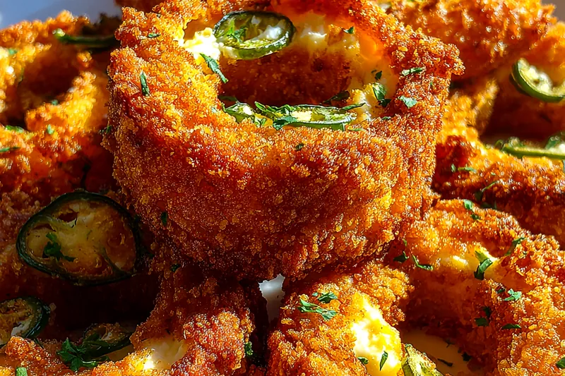 Fresh ingredients for Spicy Cheese Stuffed Rings