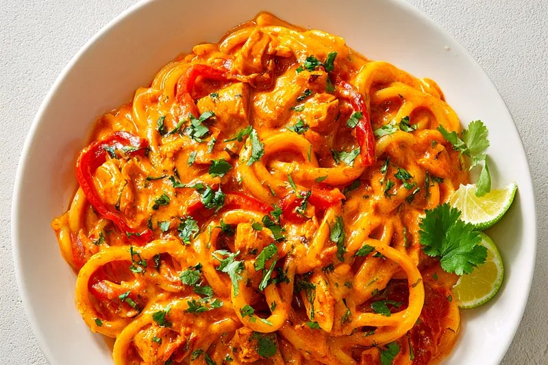 Cooking process of Spicy Chicken Chipotle Pasta