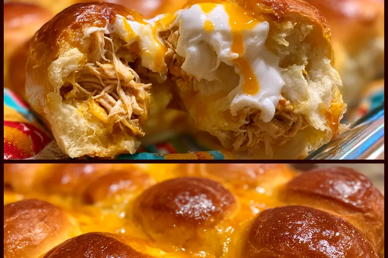 Cooking process for Spicy Chicken Stuffed Rolls