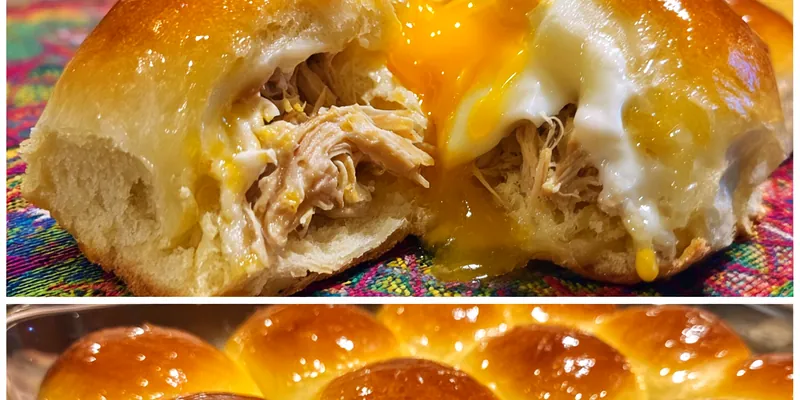 Delicious Spicy Chicken Stuffed Rolls served on a plate