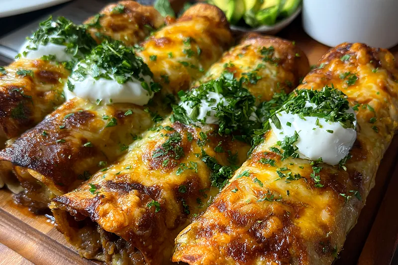 Cooking process for Spicy Chicken Taquito Rolls