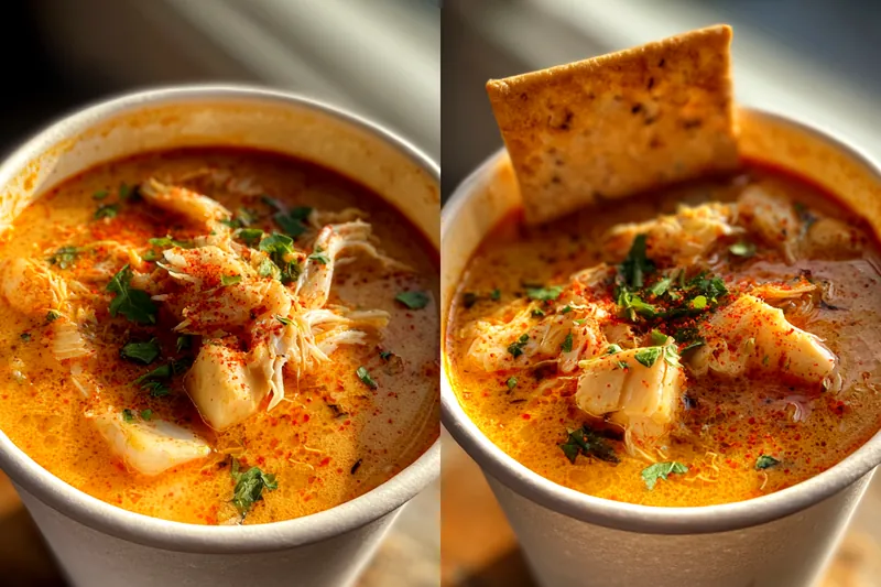Fresh ingredients for Spicy Crab Soup Delight