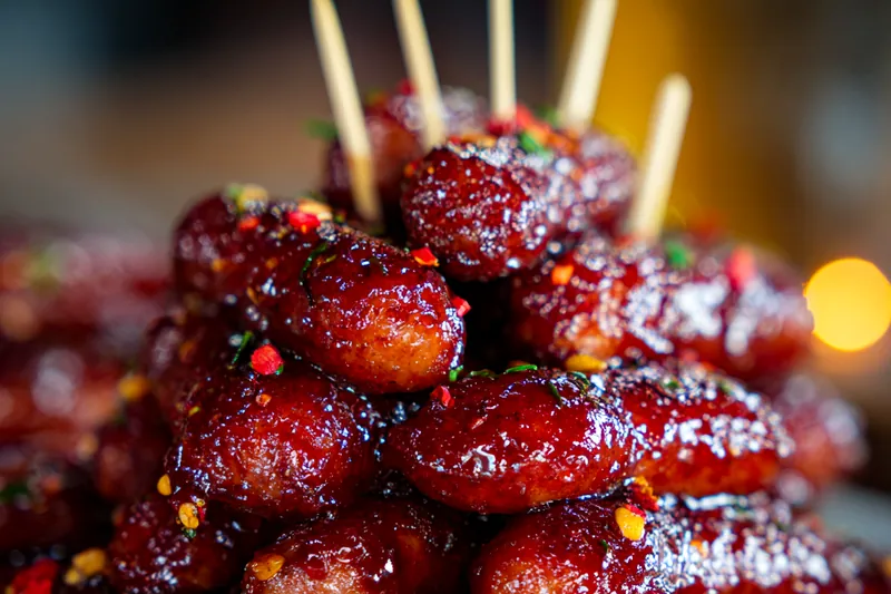 Fresh ingredients for Spicy Glazed Sausage Bites