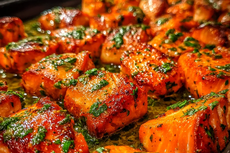 Fresh ingredients for Spicy Grilled Salmon Bites