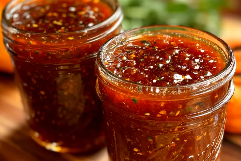 Fresh ingredients for Spicy Herb Tomato Sauce