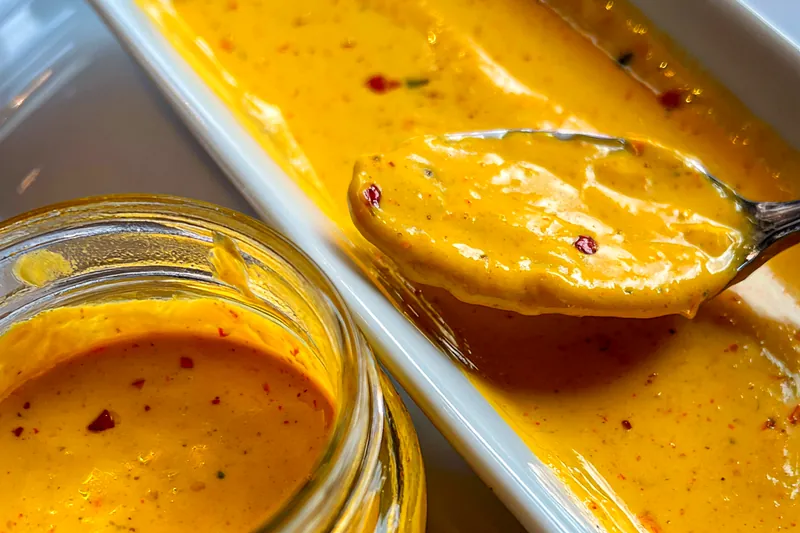 Fresh ingredients for Spicy Jalapeño Honey Mustard