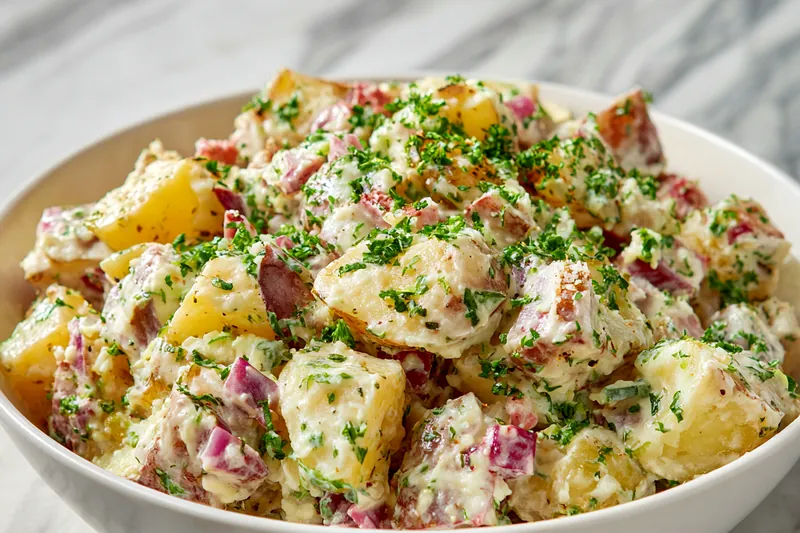 Cooking steak to perfection for Loaded Potato Salad