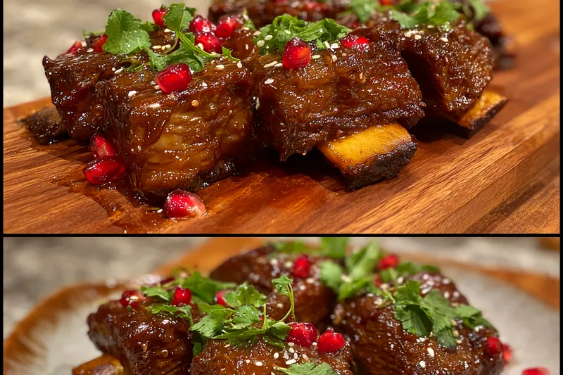 Fresh ingredients for Sticky Glazed Beef Ribs