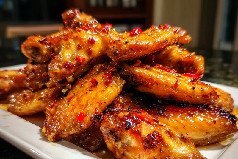 Cooking process for Sweet Spicy Chicken Wings