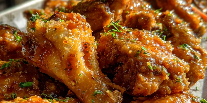 Sticky Honey Glazed Wings