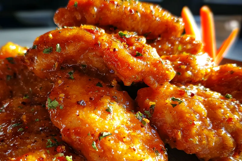 Fresh ingredients for Sticky Honey Glazed Wings