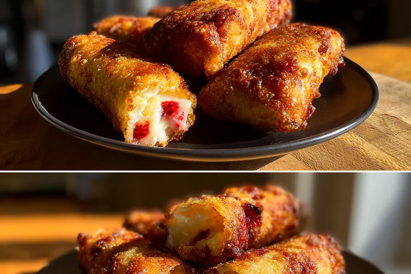 Cooking process for Strawberry Cream Cheese Rolls