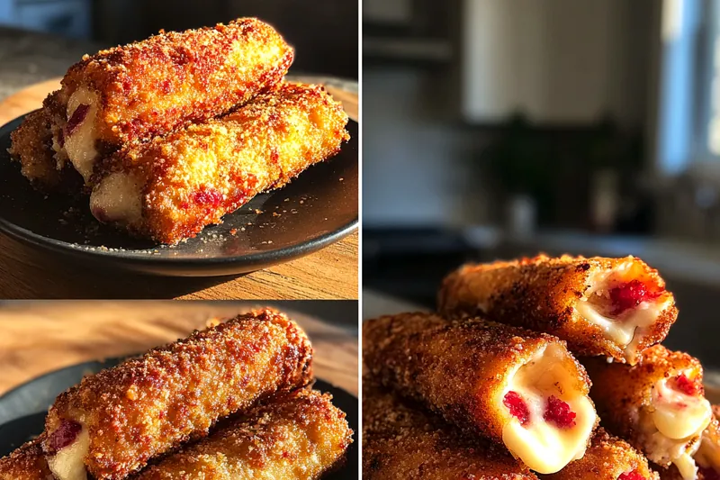 Fresh ingredients for Strawberry Cream Cheese Rolls