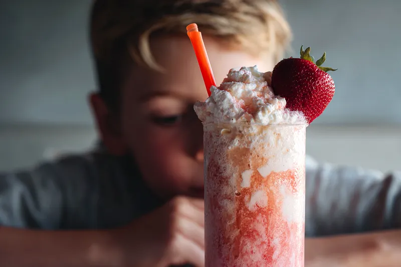 Cooking process for Strawberry Cream Soda