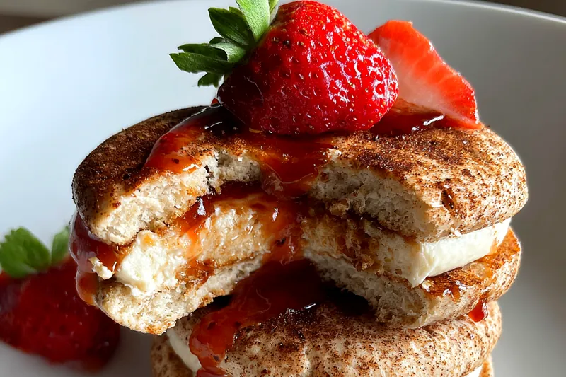 Cooking process for Strawberry Filled Cheesecake Cookies