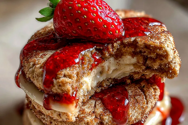 Fresh ingredients for Strawberry Filled Cheesecake Cookies