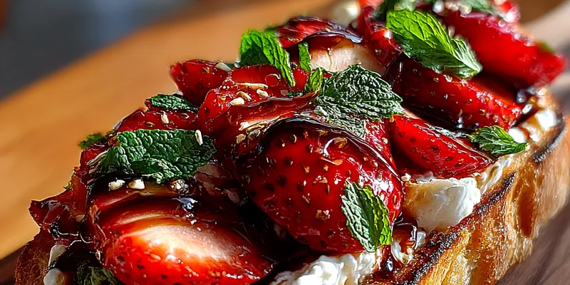 Strawberry Ricotta Toast Delight