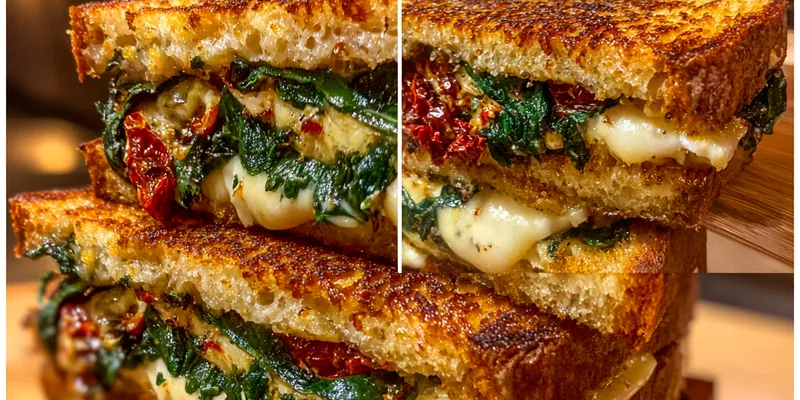 Sun-Dried Spinach Grilled Cheese
