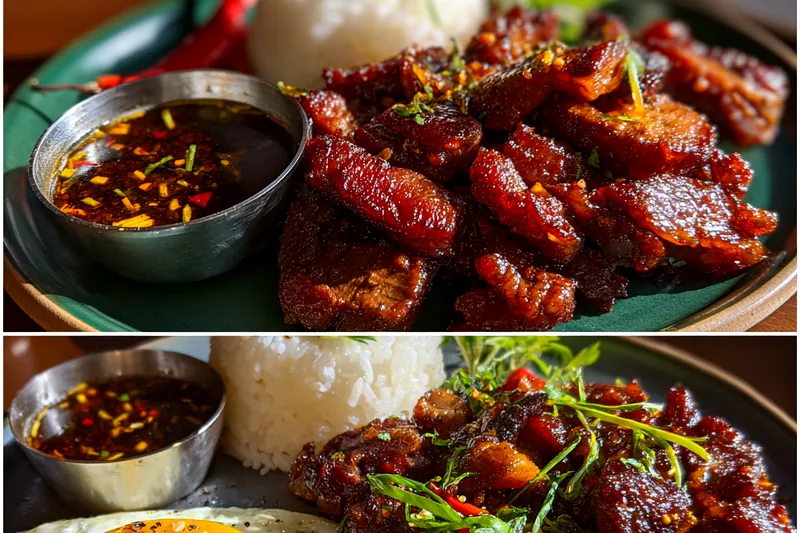 Cooking process for Sweet Caramelized Pork Bites