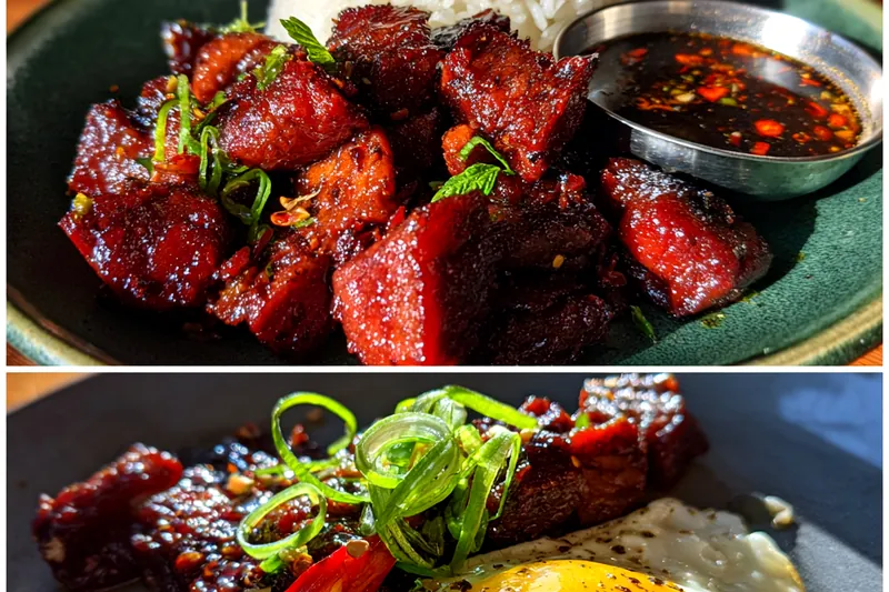 Fresh ingredients for Sweet Caramelized Pork Bites