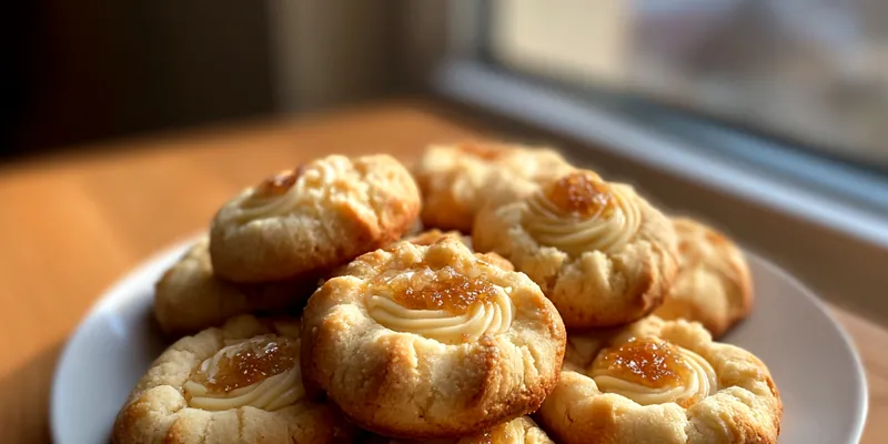 Delicious Sweet Potato Cheesecake Cookies served on a plate