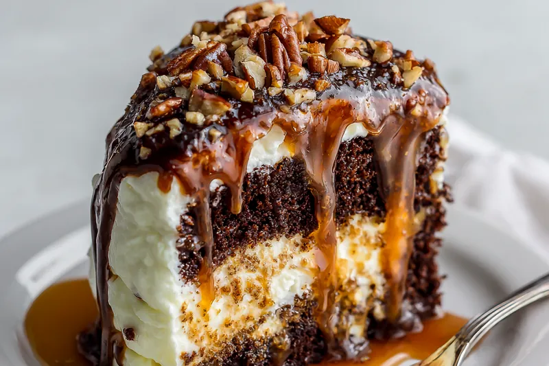 Ingredients for Texas Tornado Cake laid out on a table