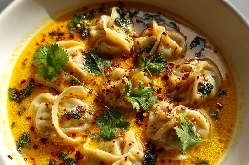 Fresh ingredients for Thai Coconut Curry Dumplings