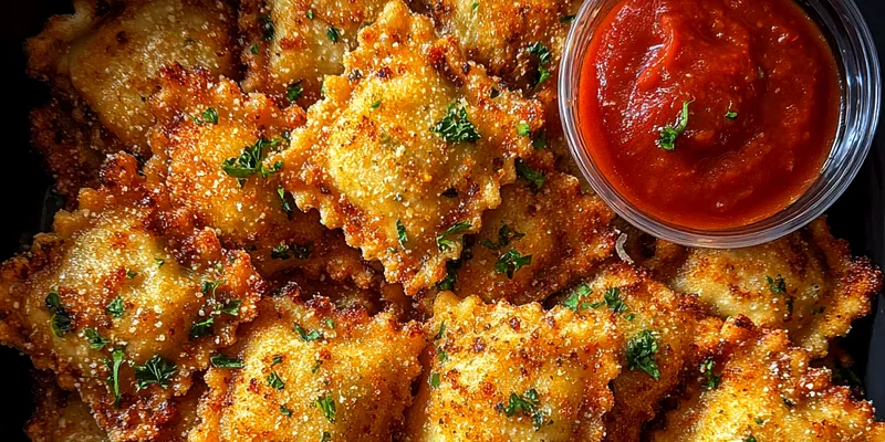 Crispy Air-Fried Ravioli