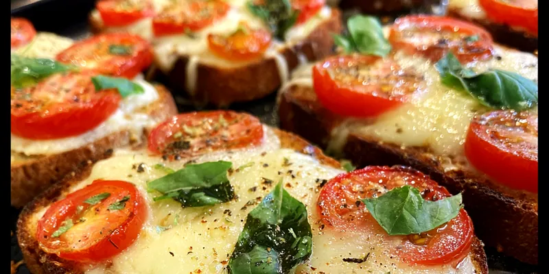 Tomato Basil Garlic Bread