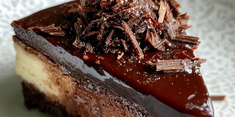 Delicious Triple Chocolate Fudge Cake served on a plate